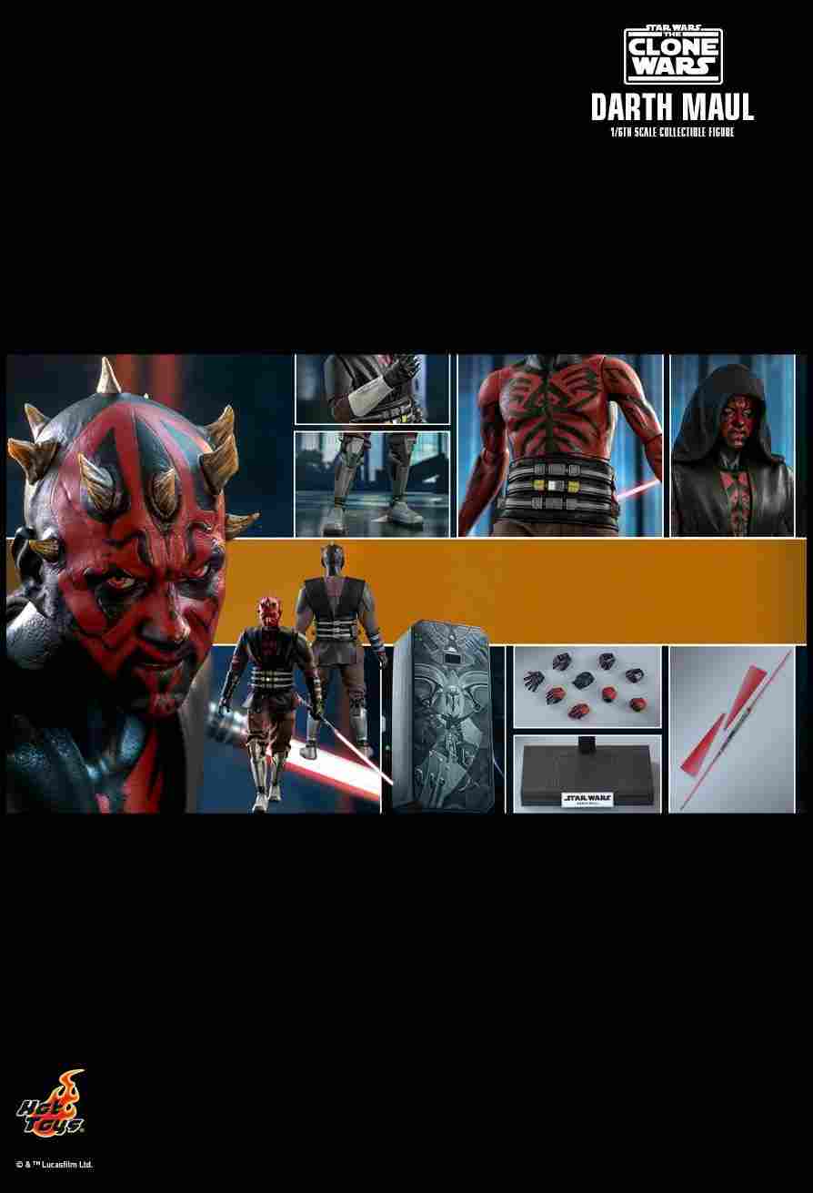 Hot Toys Star Wars: The Clone Wars - Darth Maul 1/6 Scale 12" Figure